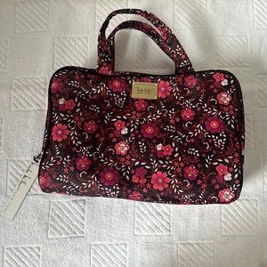 Nicole miller travel/makeup bag floral design